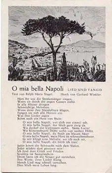 O Mia bella Napolli Liederkarte * ca. 1950