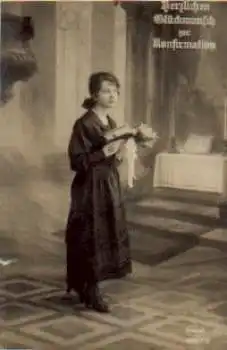 Konfirmation Serienkarte 62377/3 o 19.3.1921