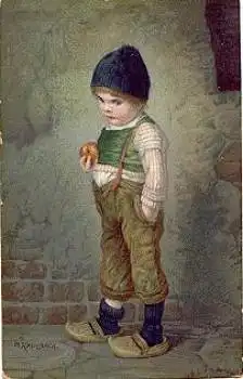 Kinder Künstlerkarte H. Kaulbach * ca. 1920