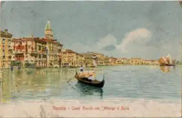 Venezia Venedig Canal Grande o 19.3.1914