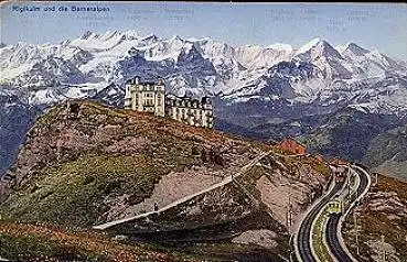 Rigikulm und Berneralpen Bergbahn o 16.7.1929