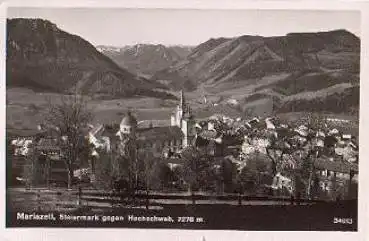 292132 Oesterreich, Mariazell, Steiermark gegen Hochschwab, Totalansicht, o 22.09.1940