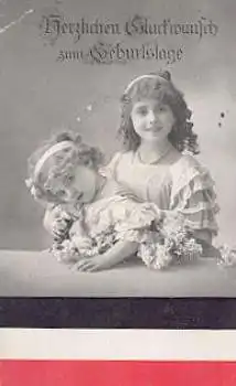 Patriotika 1.WK Schwarz-weiss-rot , Kinder o 23.3.1917