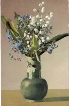 Maiglöckchen Vergissmeinnicht Blumen o 28.6.1911