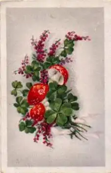 Fliegenpilze Pilze Kleeblatt, * ca. 1920