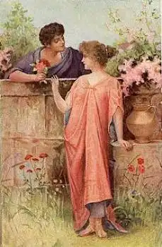 Liebespaar Künstlerkarte van Riesen o 6.5.1926