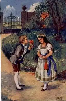 Pell, Junge Liebe, Künstlerkarte o 7.5.1918