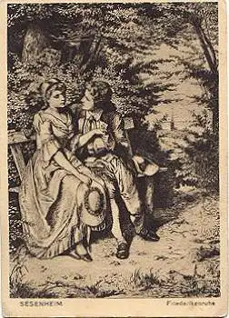 Goethe Friederikrenruhe Bahnpost o 1943