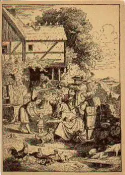 Ludwig Richter "Auf dem Lande" Künstlerkarte  * ca. 1930