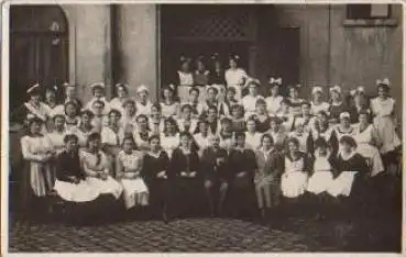 Schulklasse 1920, Echtfoto gebr. 29.5.1920
