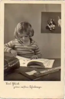 Mädchen mit Fibel Schulanfang gebraucht 1936