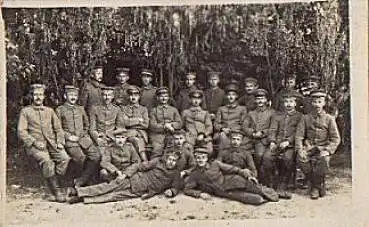 1. WK, Gruppenfoto deutsche Soldaten, Echtfoto * ca. 1915