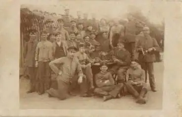 Deutsche Soldaten 1. WK. Gruppenfoto * ca. 1915