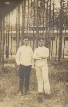 Deutsche Soldaten im Freizeit Uniform 1. WK Echtfoto o 22.6.1913
