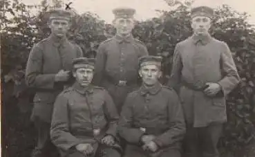 Militaer 1. WK. Deutsche Soldaten Echtfoto gebr. 6.7.1917