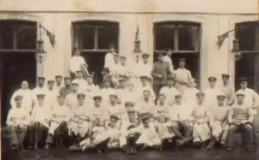 Deutsche Soldaten im Lazarett 1. WK Echtfoto  o 5.11.1915
