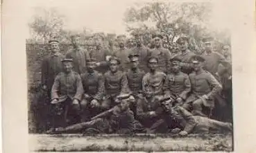 Militaer 1.WK deutsche Soldatengruppe Echtfoto * ca. 1915