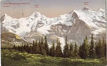 Wengernalp Mönch u. Jungfrau, o 19.8.1912