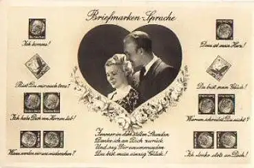 Herz Briefmarkensprache Nr. 67366/2, * ca. 1950