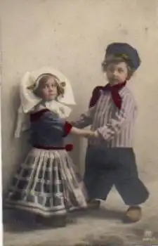 Kinderpaar Serienkarte Nr. 2490/2 o 14.7.1910