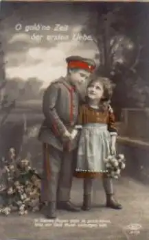 Kinderpaar, Serienkarte Nr. 417/6, * ca. 1910
