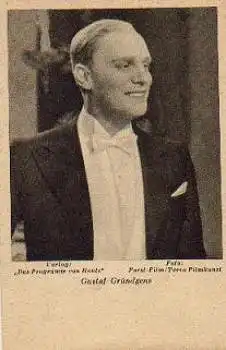 Gründgens Gustaf Schauspieler Verlag Programm von Heute * ca. 1940