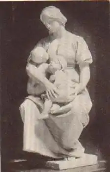 Kuenstler Charity, Paul Dubois, Mutter mit Kinder, * ca. 1930