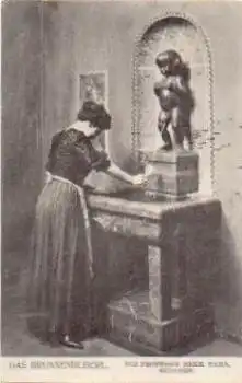 Frau mit Manneken Pis o 8.3.1909