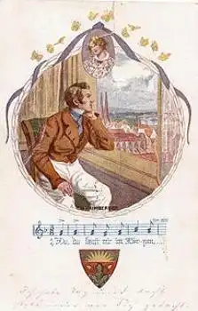 Schule, Kuenstlerkarte Frimberger Nr. 1027, gebr. 7.7.1920