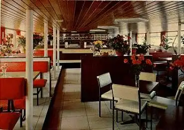 Berlin Motorschiff "MS Hanseatic" Innenraum Reederei Bruno Winkler * ca. 1960