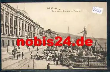 Messina Hafen Sizilien gebr. ca. 1910