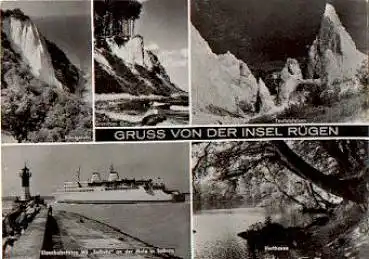 Ostseefähre Leuchtturm Insel Rügen gebr. ca. 1970