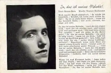 Bruno Balz - Ja, das ist meine Melodie * ca. 1940