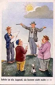 Jugend so schön... Männerchor, Hund  * ca. 1930