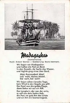 Seemannslied "Wir lagen vor Madagaskar Segelschiff * ca. 1950