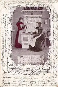 Töchterlein Küche Herd o 09.11.1899