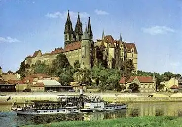 Elbdampfer "Riesa" in Meißen  *ca. 1975