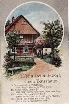 Mein Heimatsdorf mein Vaterhaus o 9.9.1926