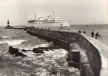 Ostseefähre Warnemünde Leuchtturm *ca. 1969