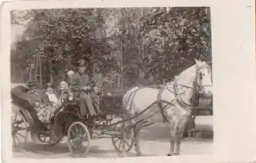 Pferdekutsche Echtfoto gebr. 1923
