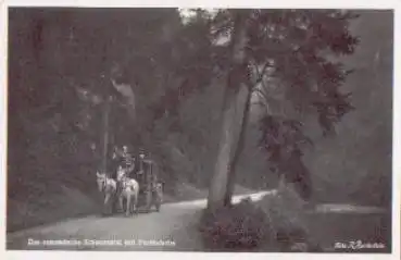 Pferdekutsche im Schwarzatal Postkutsche Echtfoto o 26.9.1941