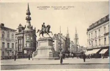 Antwerpen Denkmal von Leopold I * ca. 1930
