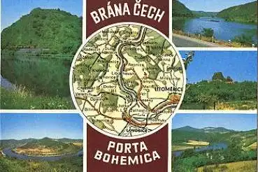 Porta Bohemica Landkarte * ca. 1960