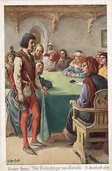 Rattenfänger von Hameln Märchen Künstlerkarte O. Berfurth  * ca. 1930