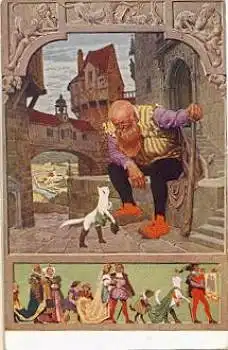 Der gestiefelt Kater Märchen Katze * ca. 1930