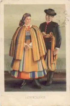 Polen Paar in Trachten o 22.10.1953