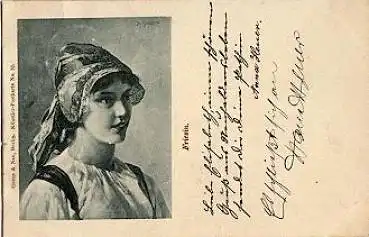 Trachten Friesien, Künstlerkarte o 8.9.1898