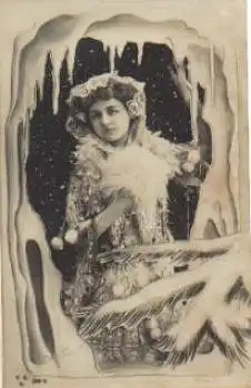 Frau als Christkind Winter o 3.9.1901