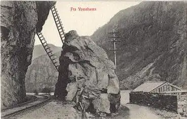 Fra Vossebanen Eisenbahnstrecke Norwegen *ca. 1930
