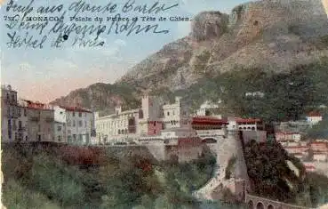 Monaco Palais die Prine et Tete de Chien o ca. 1920
